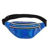 Holographic Waist Bag Pink Silver Fanny Pack