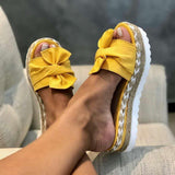 Summer Platform Bow Tie Sandals