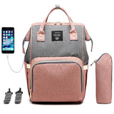 MOM's bag USB Waterproof Diaper Bag