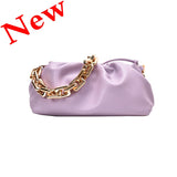 Cloud Soft Leather Hobos Clutch Bag