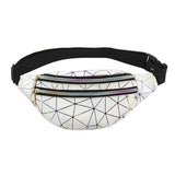 Holographic Waist Bag Pink Silver Fanny Pack