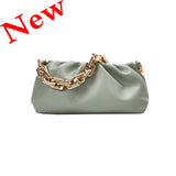 Cloud Soft Leather Hobos Clutch Bag
