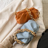 Cloud Soft Leather Hobos Clutch Bag