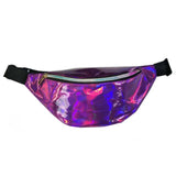 Holographic Waist Bag Pink Silver Fanny Pack