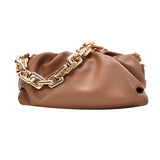 Cloud Soft Leather Hobos Clutch Bag