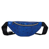Holographic Waist Bag Pink Silver Fanny Pack