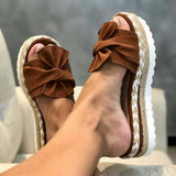 Summer Platform Bow Tie Sandals