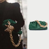 Cloud Soft Leather Hobos Clutch Bag