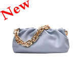 Cloud Soft Leather Hobos Clutch Bag