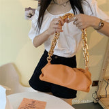 Cloud Soft Leather Hobos Clutch Bag