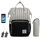 MOM's bag USB Waterproof Diaper Bag