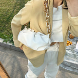Cloud Soft Leather Hobos Clutch Bag