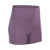 Two Pockect Anti-sweat Athletic Shorts High Waisted