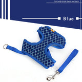 Rhinestone Mesh Cat Harness And Leash Set For Small Dogs & Cats