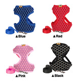 Rhinestone Mesh Cat Harness And Leash Set For Small Dogs & Cats