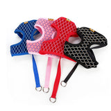 Rhinestone Mesh Cat Harness And Leash Set For Small Dogs & Cats