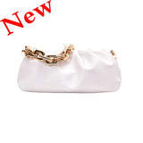Cloud Soft Leather Hobos Clutch Bag