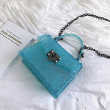 Studded Leather Crossbody Messenger Bag