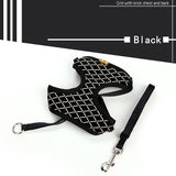 Rhinestone Mesh Cat Harness And Leash Set For Small Dogs & Cats