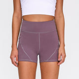 Two Pockect Anti-sweat Athletic Shorts High Waisted