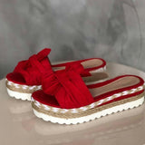 Summer Platform Bow Tie Sandals