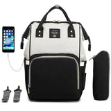 MOM's bag USB Waterproof Diaper Bag