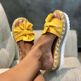 Summer Platform Bow Tie Sandals