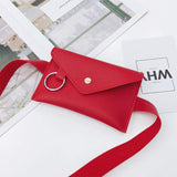 Leather Waist Evelope Femal Belt Bag