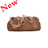 Cloud Soft Leather Hobos Clutch Bag