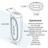 Digital IPL Hair Removal Painless Epilator