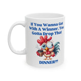 Ceramic chicken joke Mug (11oz, )