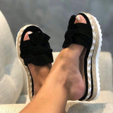 Summer Platform Bow Tie Sandals