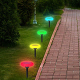 Solar Lamp Ground Path Lights LED Garden Waterproof Color Changing Landscape