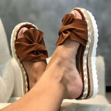 Summer Platform Bow Tie Sandals